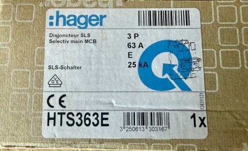Hager hts363e sls schalter - hts363e, 3p