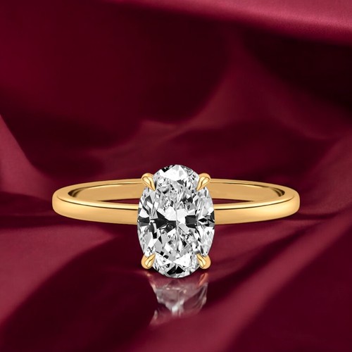 Gelbgold diamant ring damen - damen, 18