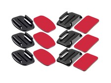 6er Set Flat + Curved Mount