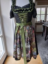 TRAMONTANA 3 teilig Mieder Seidenjaquarde Größe 36 Unterrock, Bluse, Dirndl 