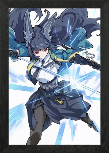 Anime mädchen mit schwert - mädchen,