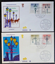 Berlin FDC Ersttagsbriefe Mi.-Nr. 603 - 606 Berliner Straßenbeleuchtung (749)