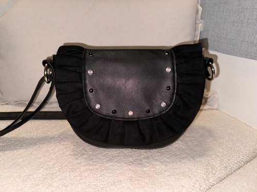 Kleine volant tasche schwarz - kleine,