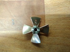 Schiffsschraube Propeller 4 Blatt, MS, Dm 40 mm f. Kortdüse/Querruder - NEU #377