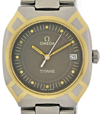 OMEGA Seamaster Polaris Titanium /Gold Unisex Armbanduhr Quarz ca. 36x32mm