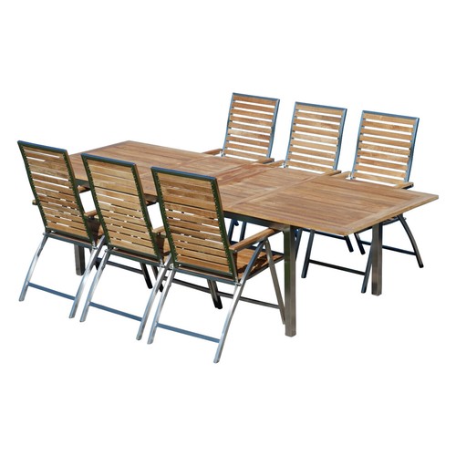 Gartengarnitur edelstahl teak - gartengarnitur,