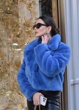 Zara kurzer kunstfellmantel - kurzer,