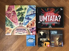 5 Spiele Brettspiel Kartenspiel Exit Kosmos Palm Island District Noir Trekking