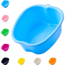 Fußbadewanne Badewanne Pediküre Fußpflege Kunststoff blau groß entspannung