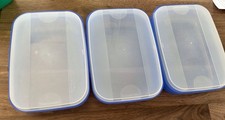 Tupperware 3 blaue Swing Boxen,  Vorratsbehälter, Kippbox je 700ml