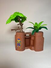 Playmobil Felsen mit Baum und Grünzeug - Dschungel - Schatzhöhle - Zubehör