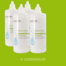 Lensdealer All-in-One Kombilösung 4 x 360ml Kontaktlinsen Pflegemittel mit Hy...