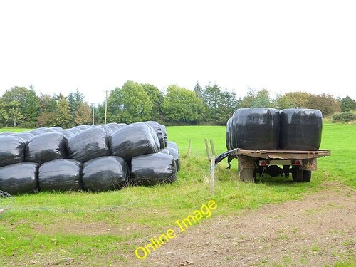 Foto 6x4 ballen und anhänger - und,