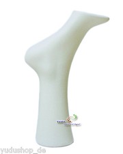 Dekofuss Fuss Schaufensterfuss für  Strumpf Socken Dekorationsaufsteller weiss