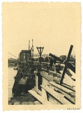 Orig. Foto Brückenbau an
