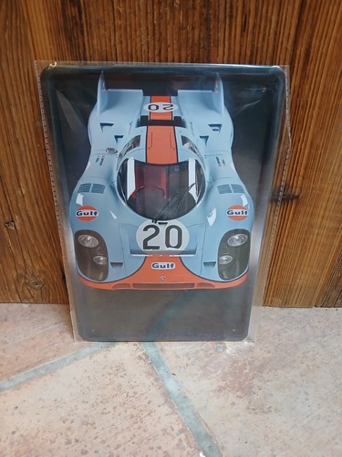 Blechschild gulf racing - blechschild,