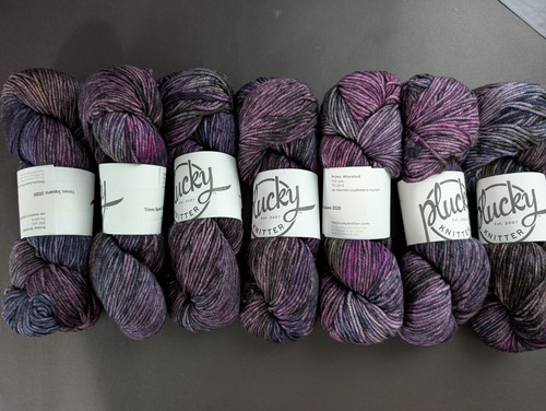 Destash hand dyed yarn lot - destash,