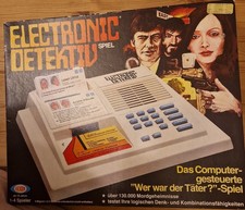 Electronic Detektiv Spiel von Arxon #2053-7D Karton stark gebraucht TEXT LESEN!