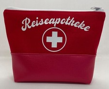 Reiseapotheke⛑️ aus Stoff / Kunstleder Apotheke Tasche handmade MIAMO NEU ⛑️♥️⛑️