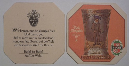 Beck edle bierdeckel - beck's,
