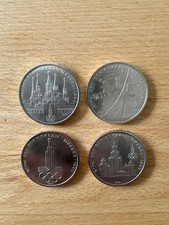 4x 1 Rubel Olympia Moskau 1980