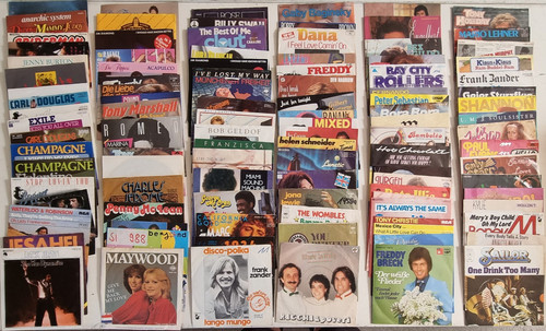 100x vinyl single sammlung - 100x,
