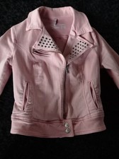 Jeansjacke im Bikerstil mit Nieten