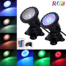 RGB 36 LED Unterwasserlicht Strahler Teichlampe Aquarium Brunnen Poolbeleuchtung
