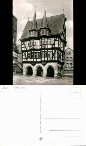 Ansichtskarte alsfeld strassen - ansichtskarte,