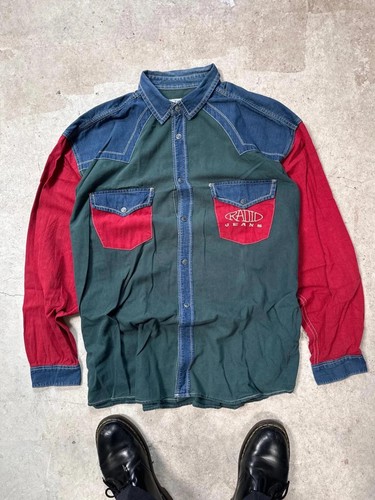 Vintage jeans hemd - hemd, xl