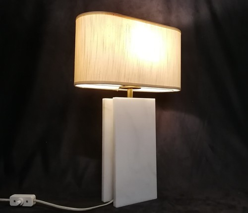 50er tischlampe marmor lampe - 50er,