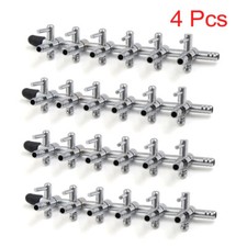 4stk. Silber Ton Edelstahl 6