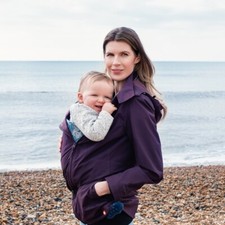 Wombat & Co. Wallaby Schwangerschaftsjacke/Babytragejacke in dunkelblau Größe M