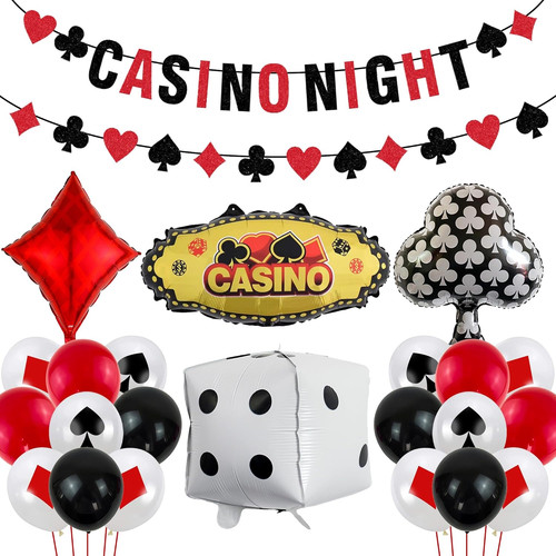 Casino poker party ballons - poker,