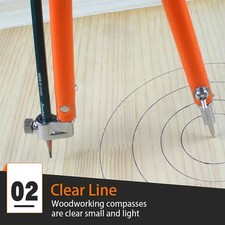 Bleistift Zirkel Kreis Teiler Holzarbeit Lineal Einstellbar Präzise