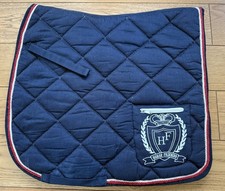 Schabracke, Satteldecke, Dressur, Warmblut, WB-DR, blau, dunkelblau, Großpferd