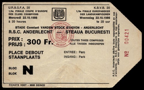 Ticket 1986 rsc - 1986, vs