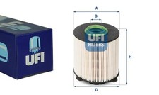 UFI Kraftstofffilter für OPEL