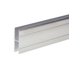 1 m Adam Hall 6127 Aluminium H-Profil 40 mm Ansatzprofil für 10 mm Material Alu