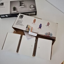 Umbra Showcase 6er Set Regale weiß Hochglanz Miniregal Wandregal Wandablage Deko