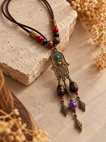 Damen boho halskette - damen,