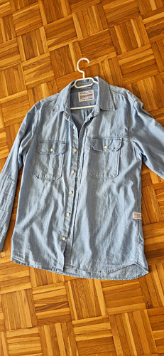 Replay herren jeanshemd blau - herren,