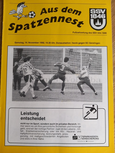 Fussball programm oberliga - programm,