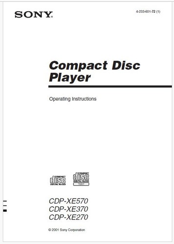 Sony cdp xe570 - sony, /