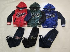 Kinder Trainingsanzug NEU Jungen Sportanzug Gr 110-158 Velour Jogginganzug Jacke