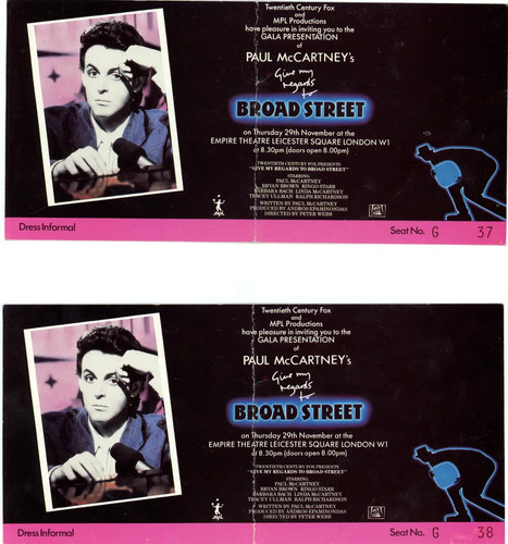 Two preview tickets - preview, for