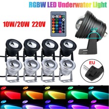LED Unterwasserstrahler RGB Garten Teichlampe Brunnen Lampe Aquarium Beleuchtung