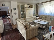 Spanischer Prächtiger Wohnzimmerschrank Elfenbeinfarbenes Holz  mit Spiegel