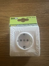 DELPHI Schutzkontakt-Steckdose 250V~/ 16A, inkl. Rahmen, UP, weiß 19716