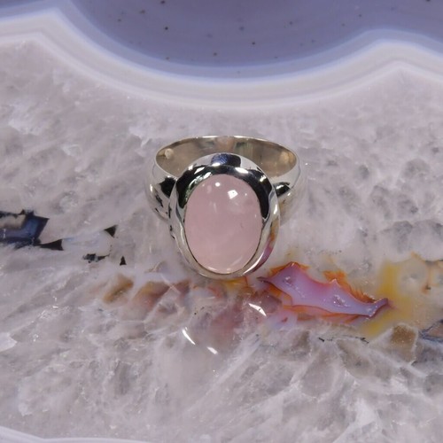 Rosenquarz ring 925er - 925er, silber
